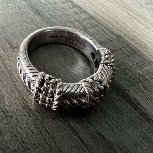 Judith Ripka Sterling Silver Stackable Ring